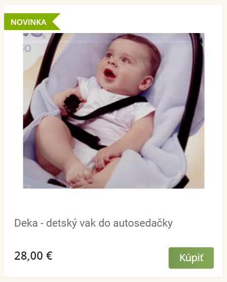 Deka do autosedačky - meditec.sk