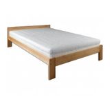 Lila posteľ z bukového masívu s 180
